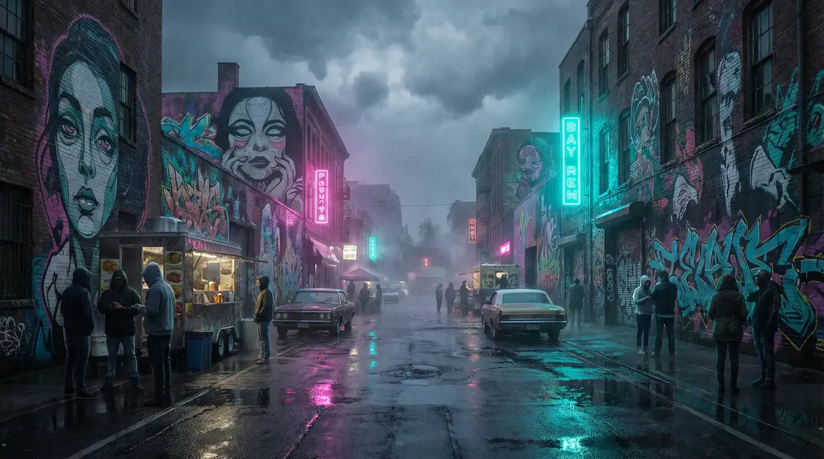 A站被曝拖欠工资 - 雨夜壁画街